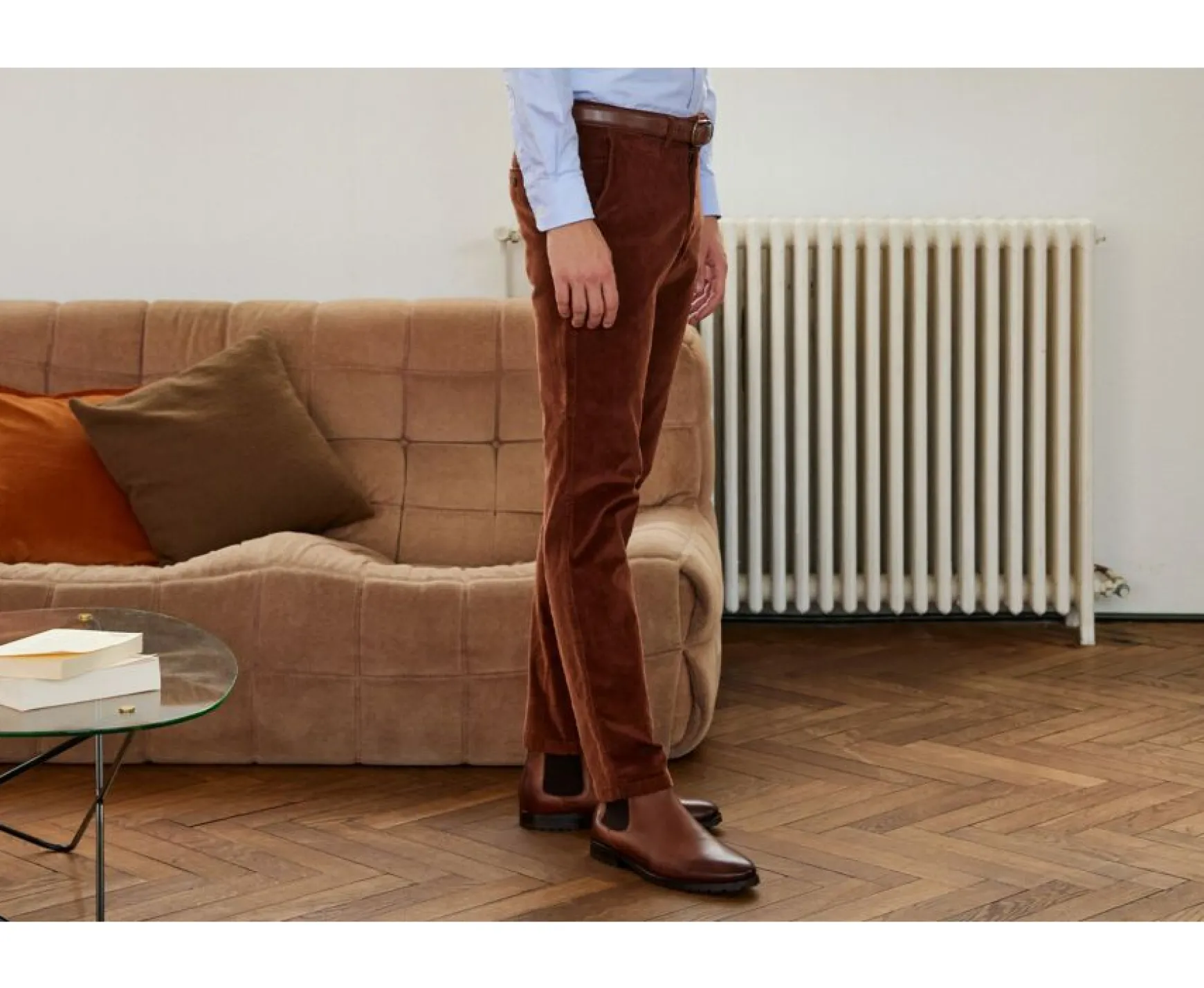 Bexley Adjusted Fit | Men'S Chinos - Norman | Caramel Fonce