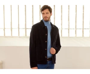 Bexley | Men'S Corduroy Jacket Fidelien Navy