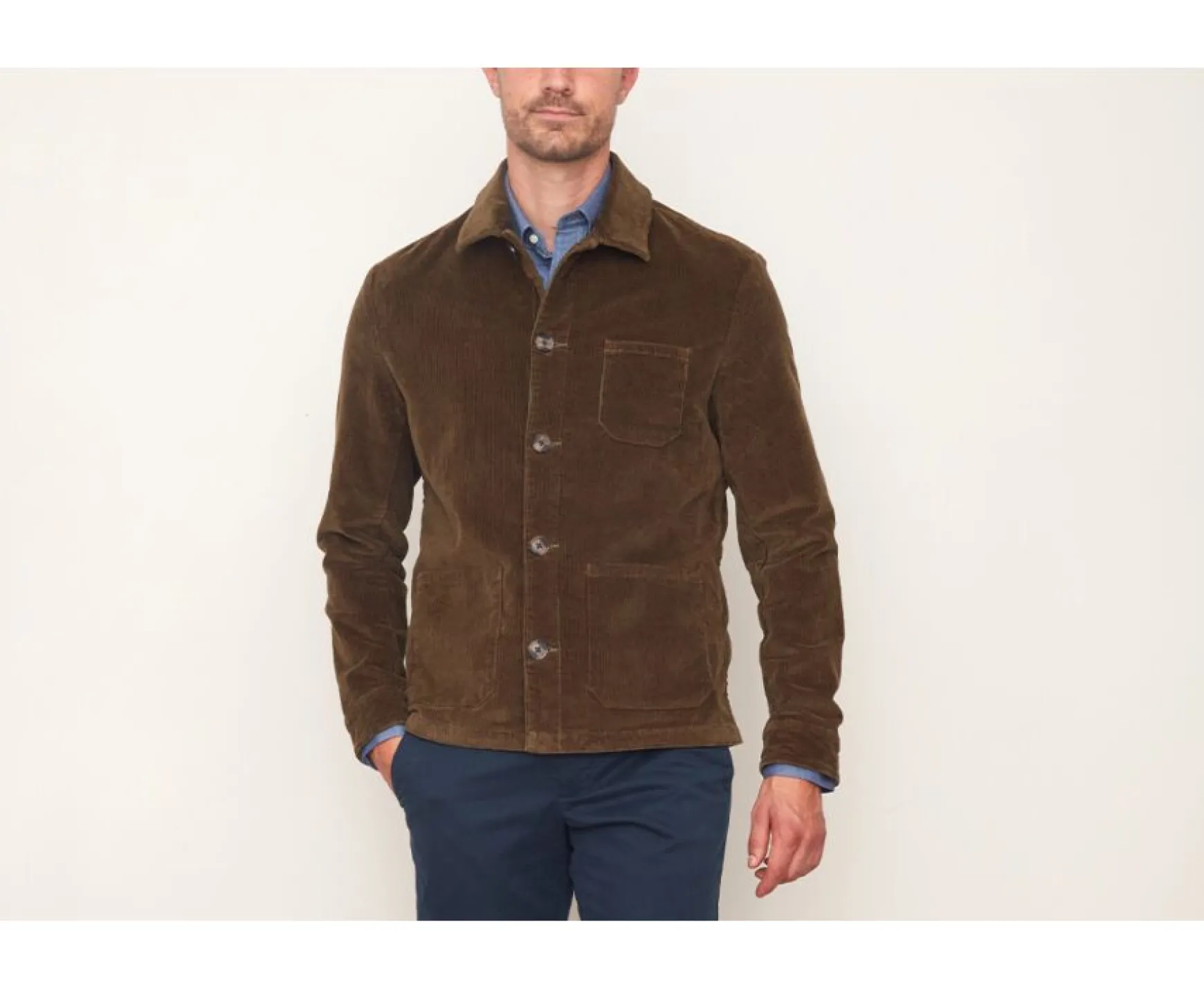 Bexley | Men'S Corduroy Jacket Fidelien Olive