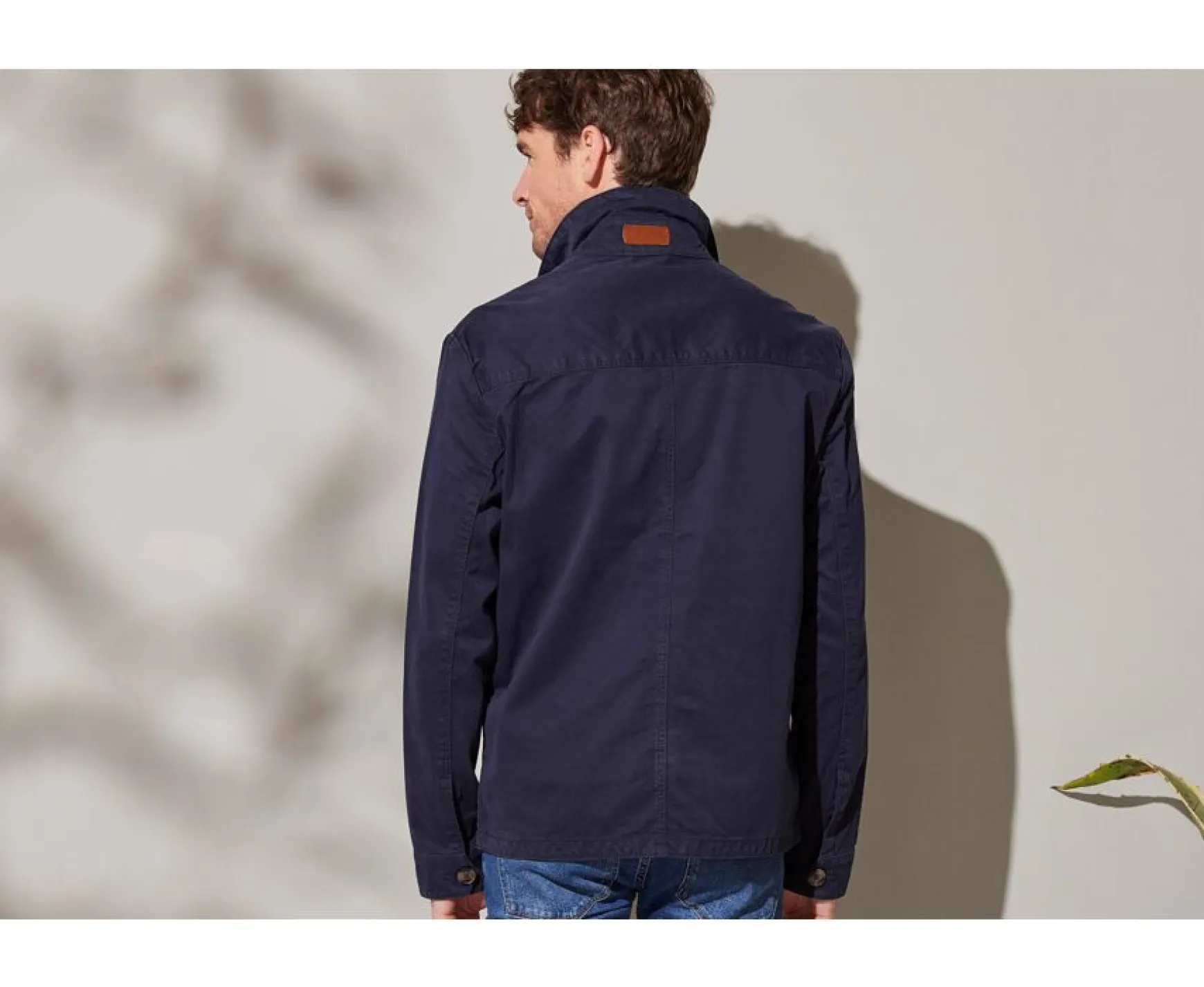Bexley | Men'S Cotton Jacket Felicien Navy