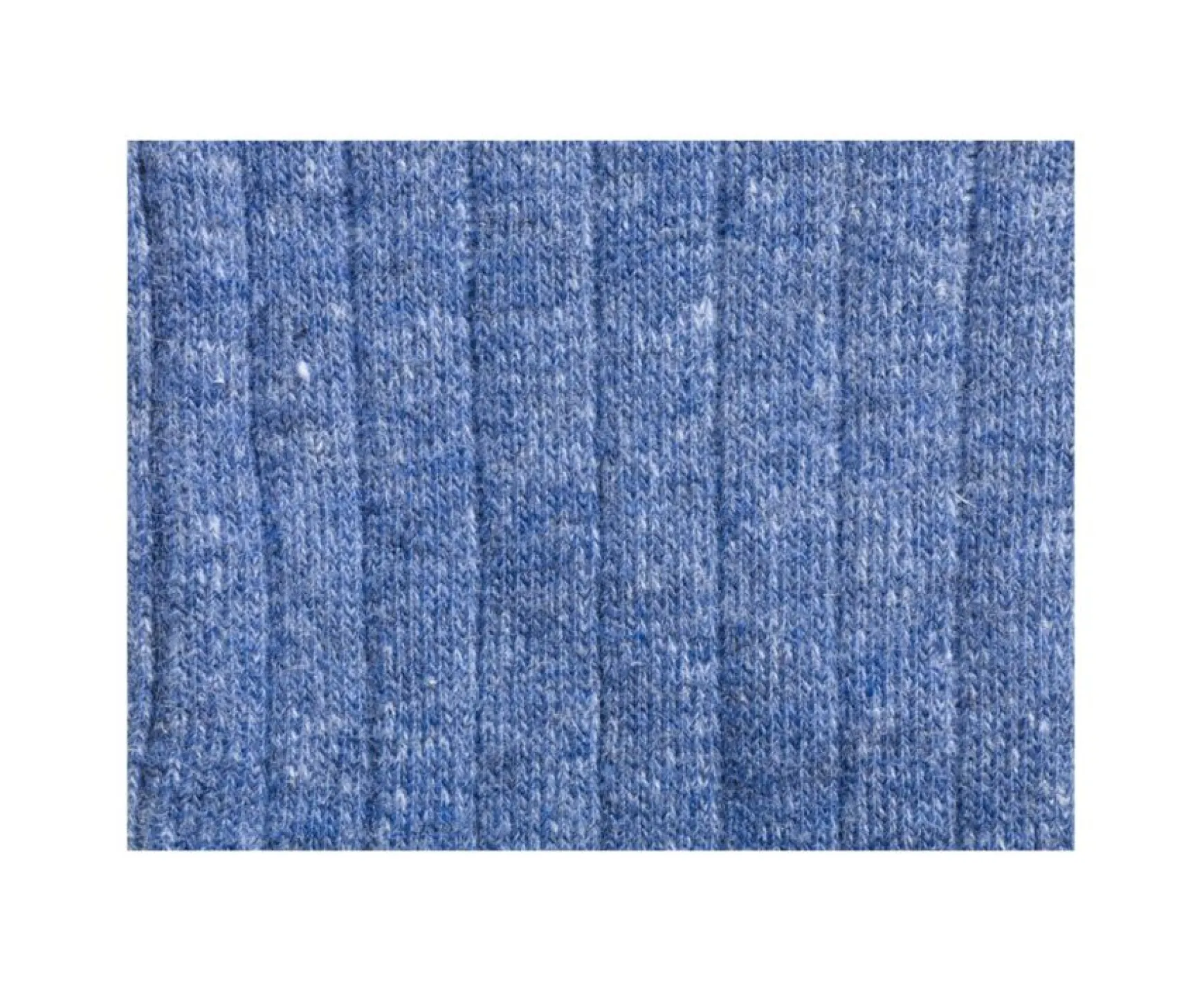 Bexley | Men'S Cotton Linen Socks Middle Blue Melange