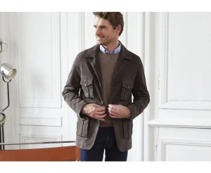Bexley | Men'S Dark Safari Jacket Fremond Brown