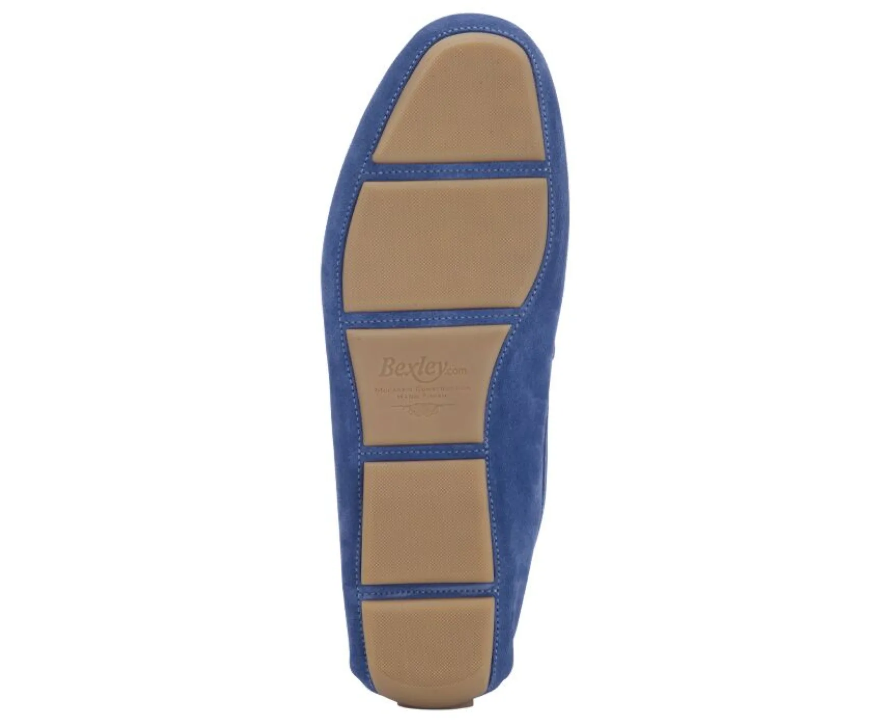 Bexley Moccasins | Men'S Driving Moccasins Seacrest Ii Blue Suede