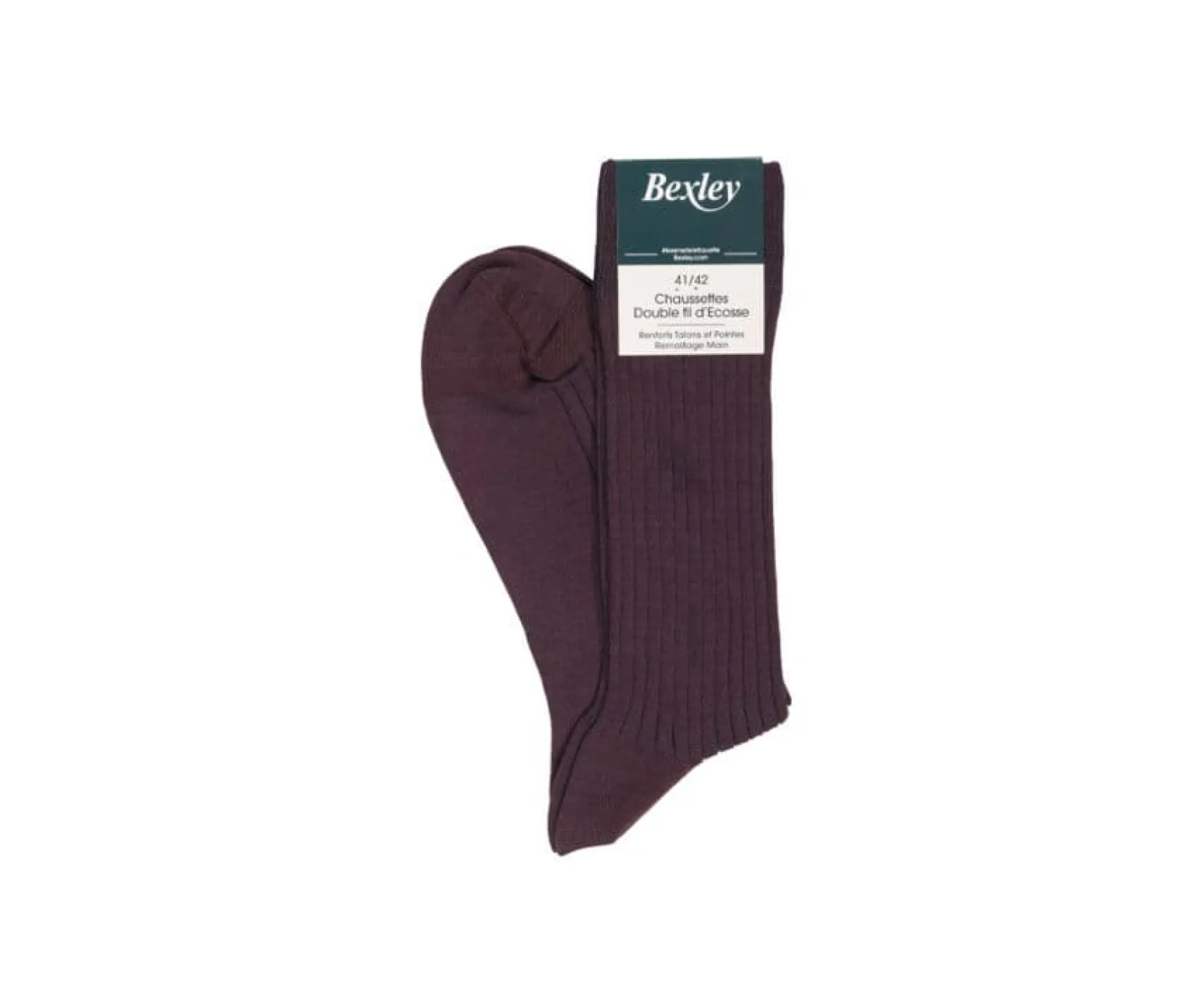 Bexley | Men'S Havana & Liquorice Mercerised Cotton Socks Havane Et Reglisse