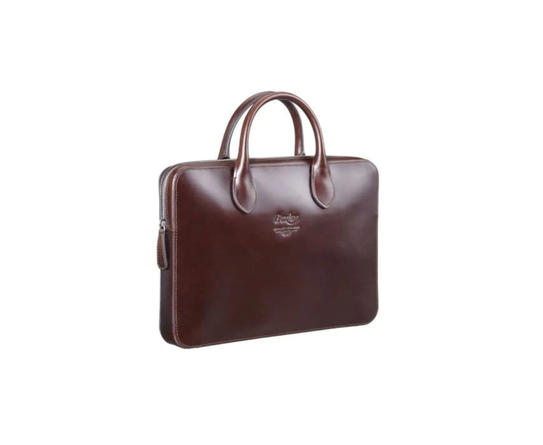 Bexley | Men'S Leather Briefcase Chocolate