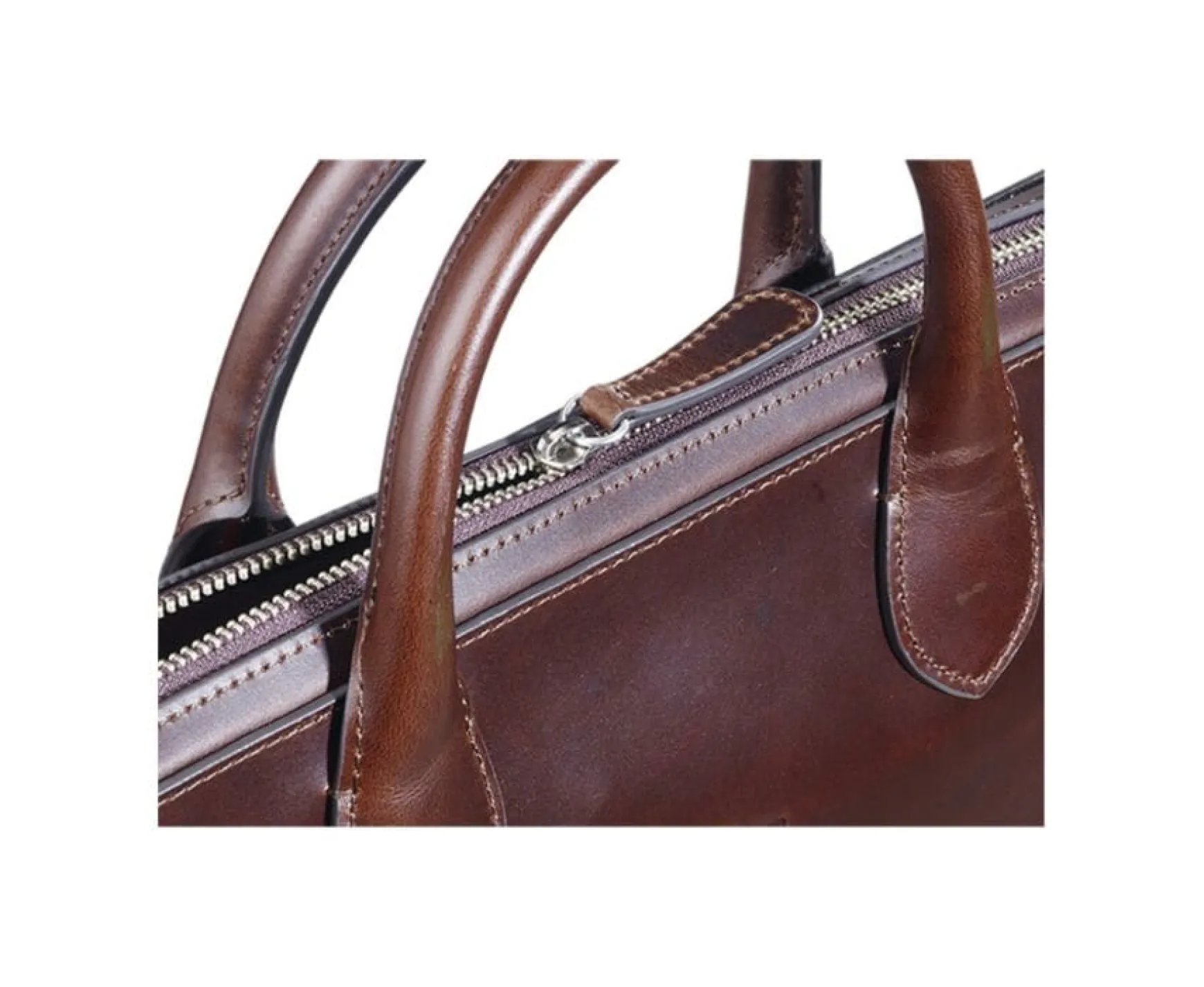 Bexley | Men'S Leather Briefcase Chocolate