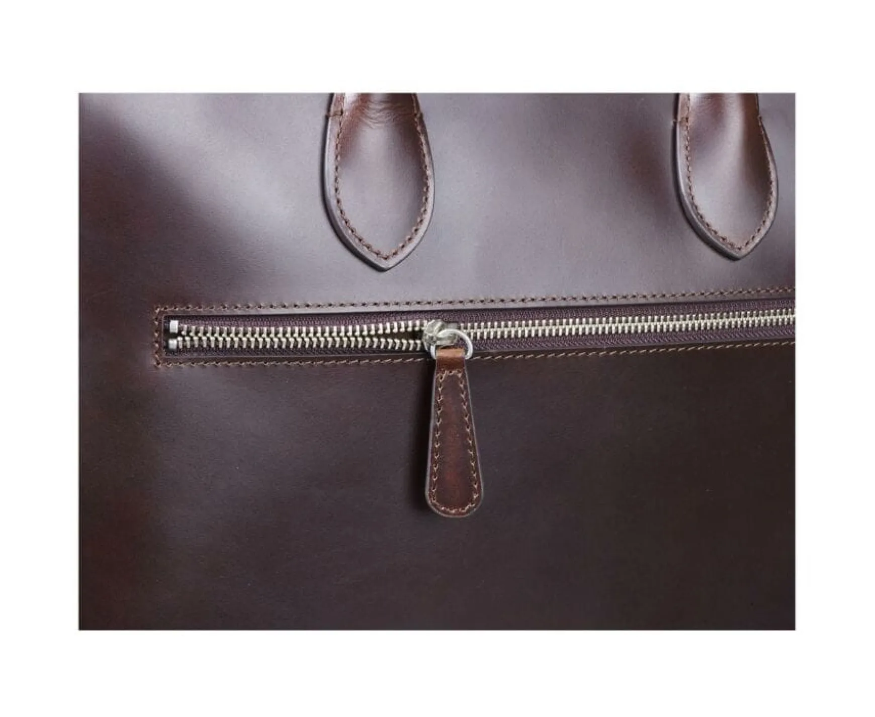 Bexley | Men'S Leather Briefcase Chocolate