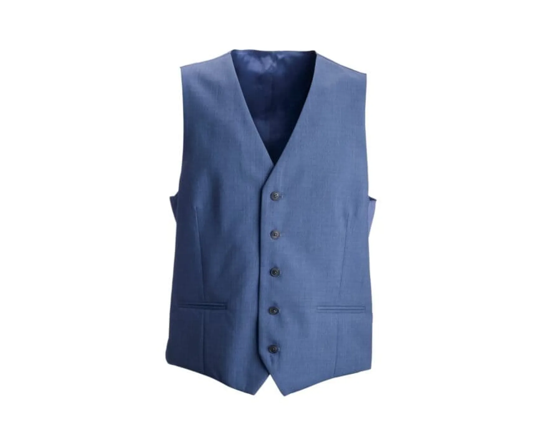 Bexley | Men'S Light Blue Melange Suit Waistcoat Lazare Light Azul Melange