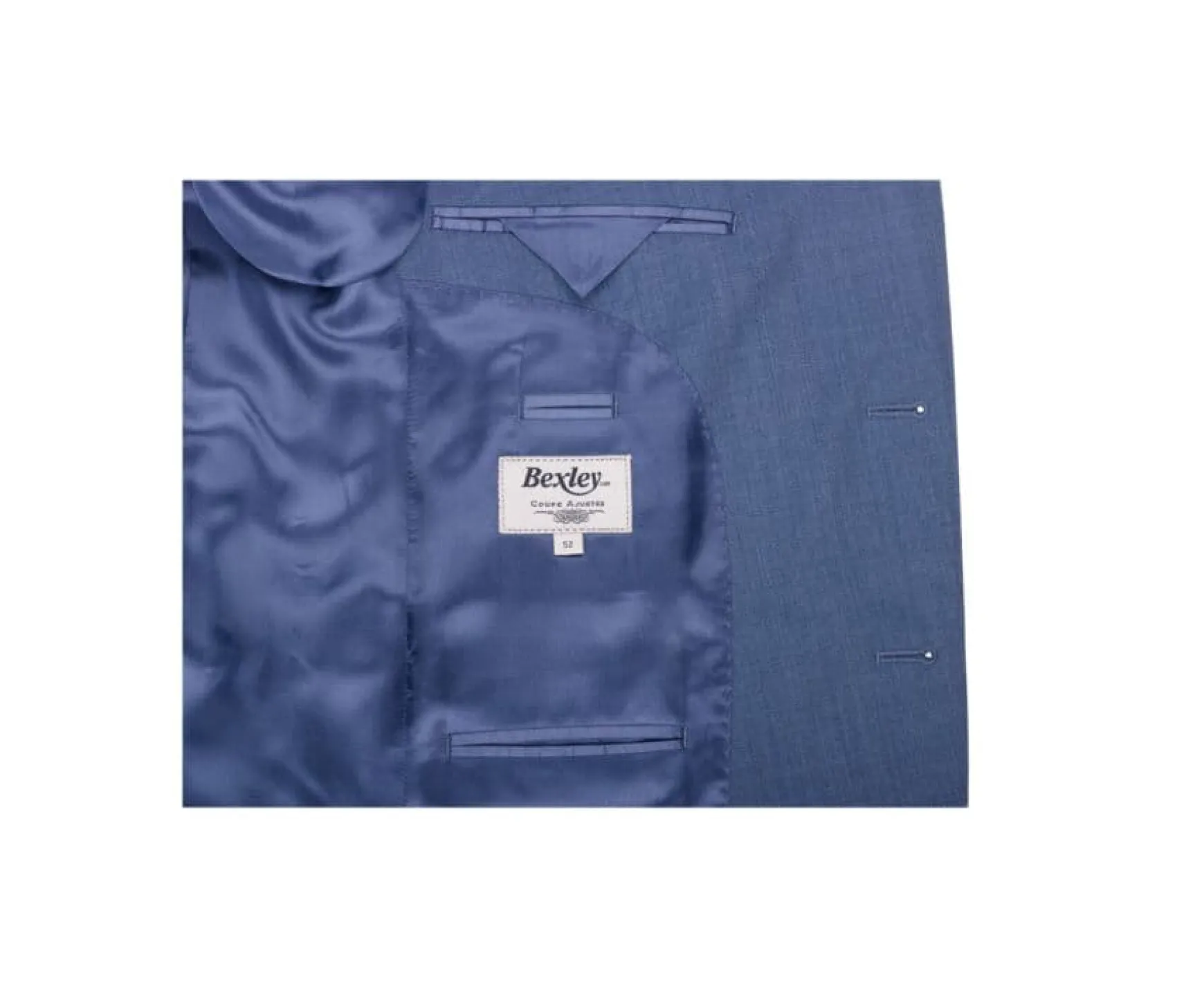 Bexley | Men'S Light Blue Melange Suit Jacket Lazare Light Azul Melange