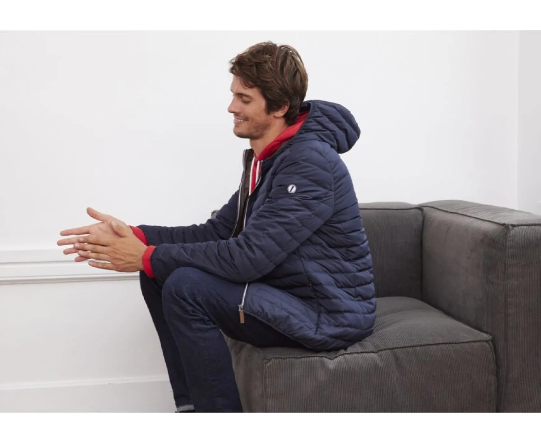 Bexley | Men'S Lightweight Hooded Down Jacket Sivert Ii Navy