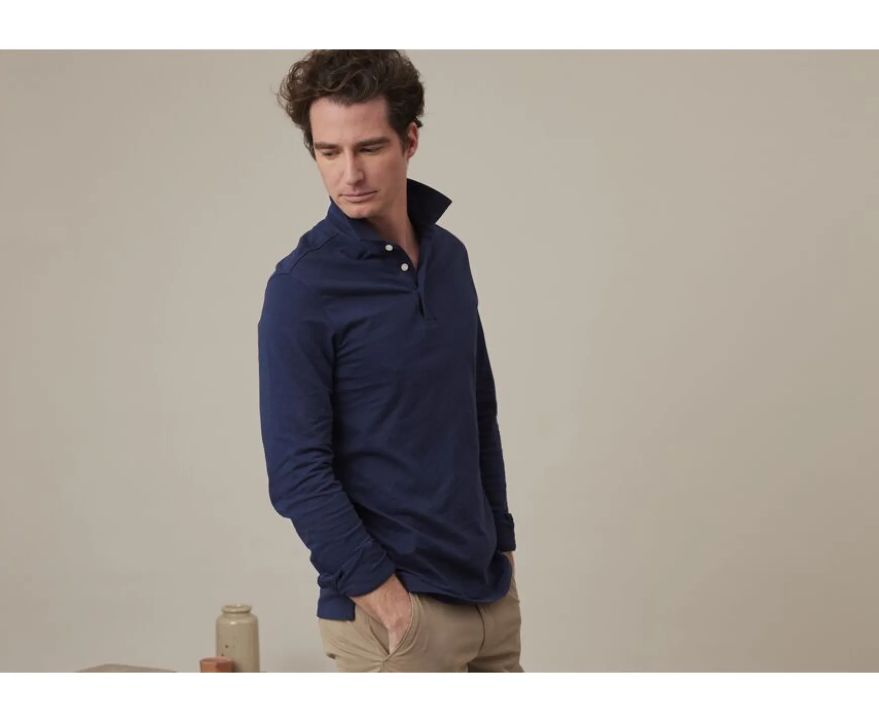 Bexley Long Sleeves Polo Shirts | Men'S Long Sleeve Polo Shirt Aiden Ml Navy