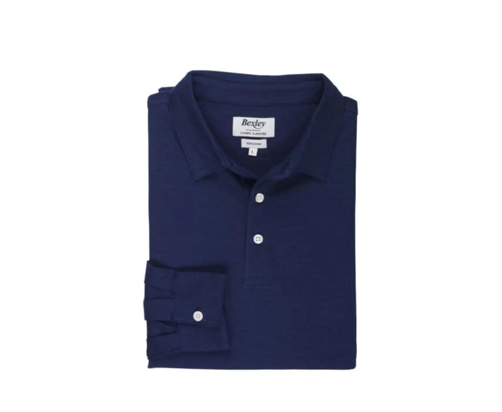 Bexley Long Sleeves Polo Shirts | Men'S Long Sleeve Polo Shirt Aiden Ml Navy