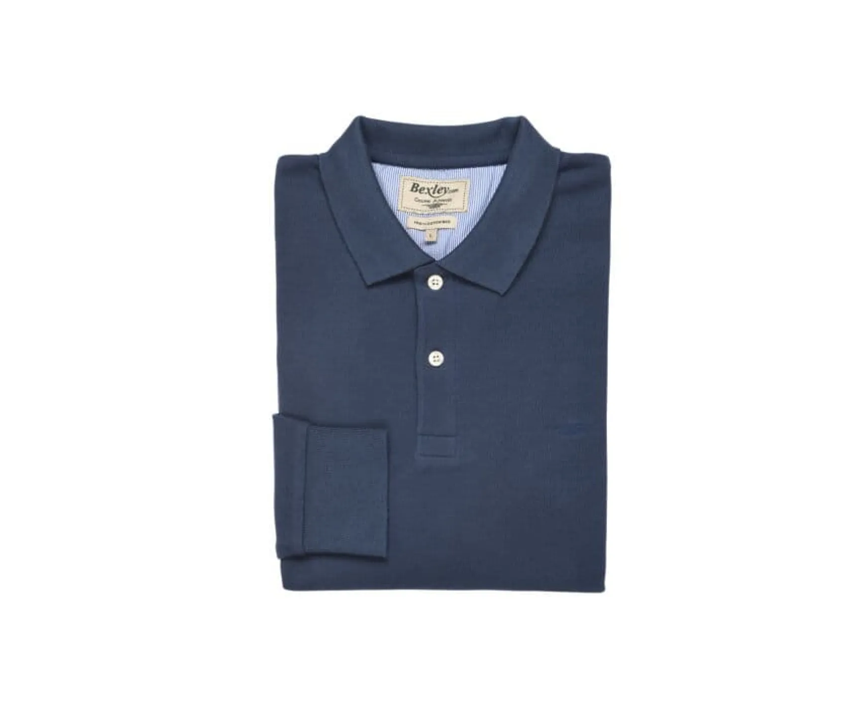Bexley Long Sleeves Polo Shirts | Men'S Long Sleeve Polo Shirt Andy Ii Ml Blue
