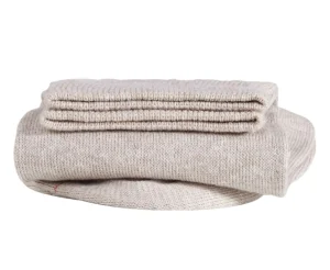 Bexley | Men'S Melange Thin Cotton Socks Beige Melange