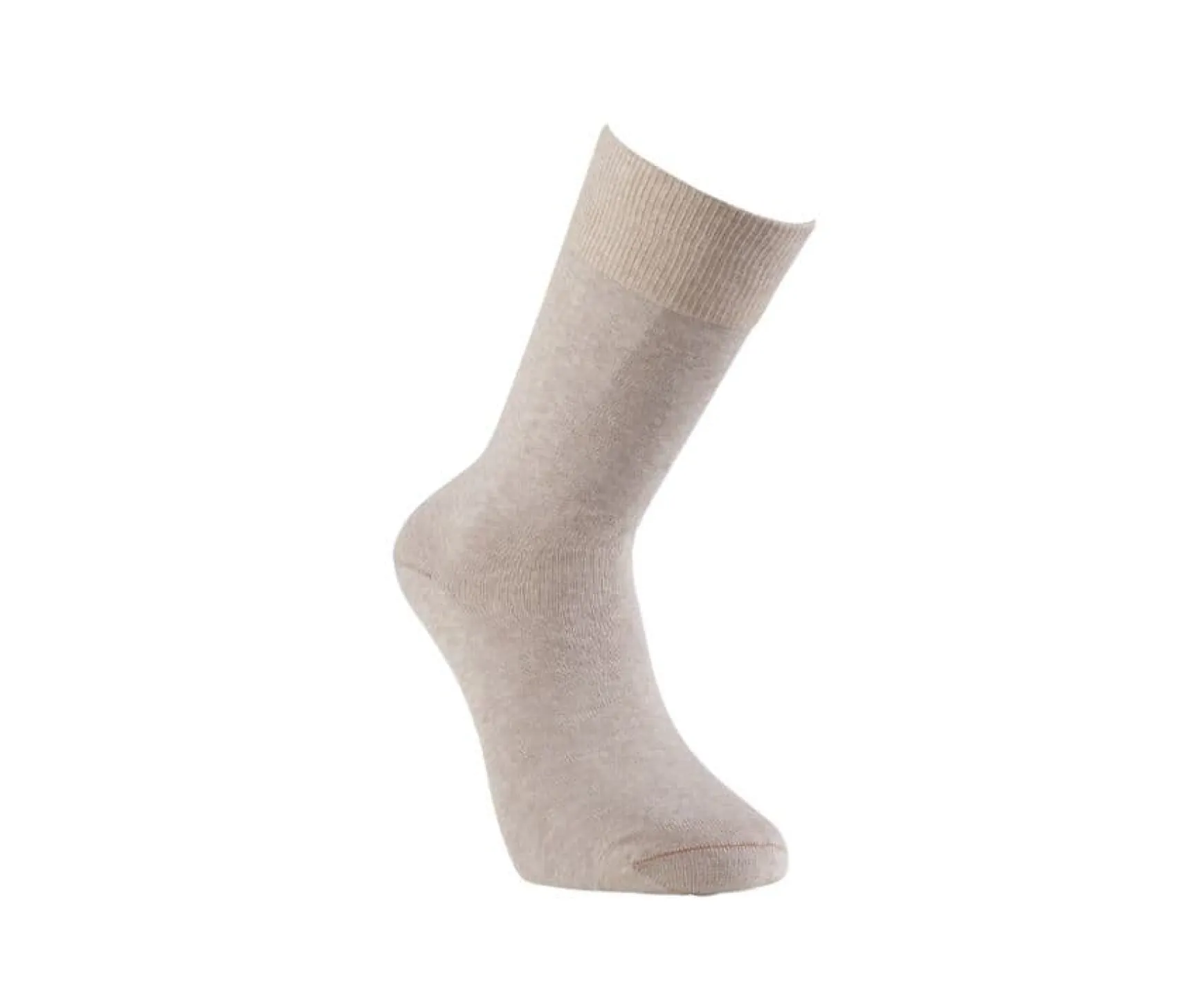 Bexley | Men'S Melange Thin Cotton Socks Beige Melange