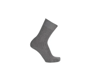 Bexley | Men'S Middle Grey Melange Mercerised Cotton Socks Medium Grey Melange
