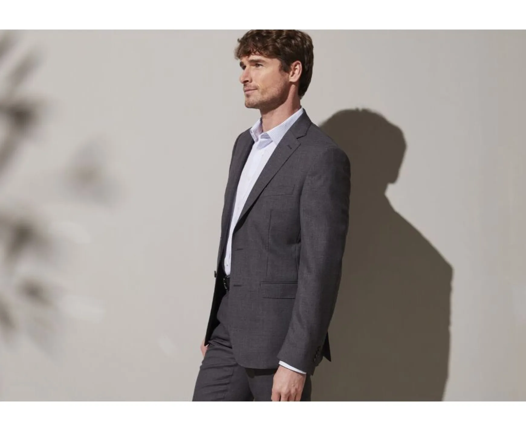 Bexley | Men'S Middle Grey Suit Jacket Lazare Grey Means