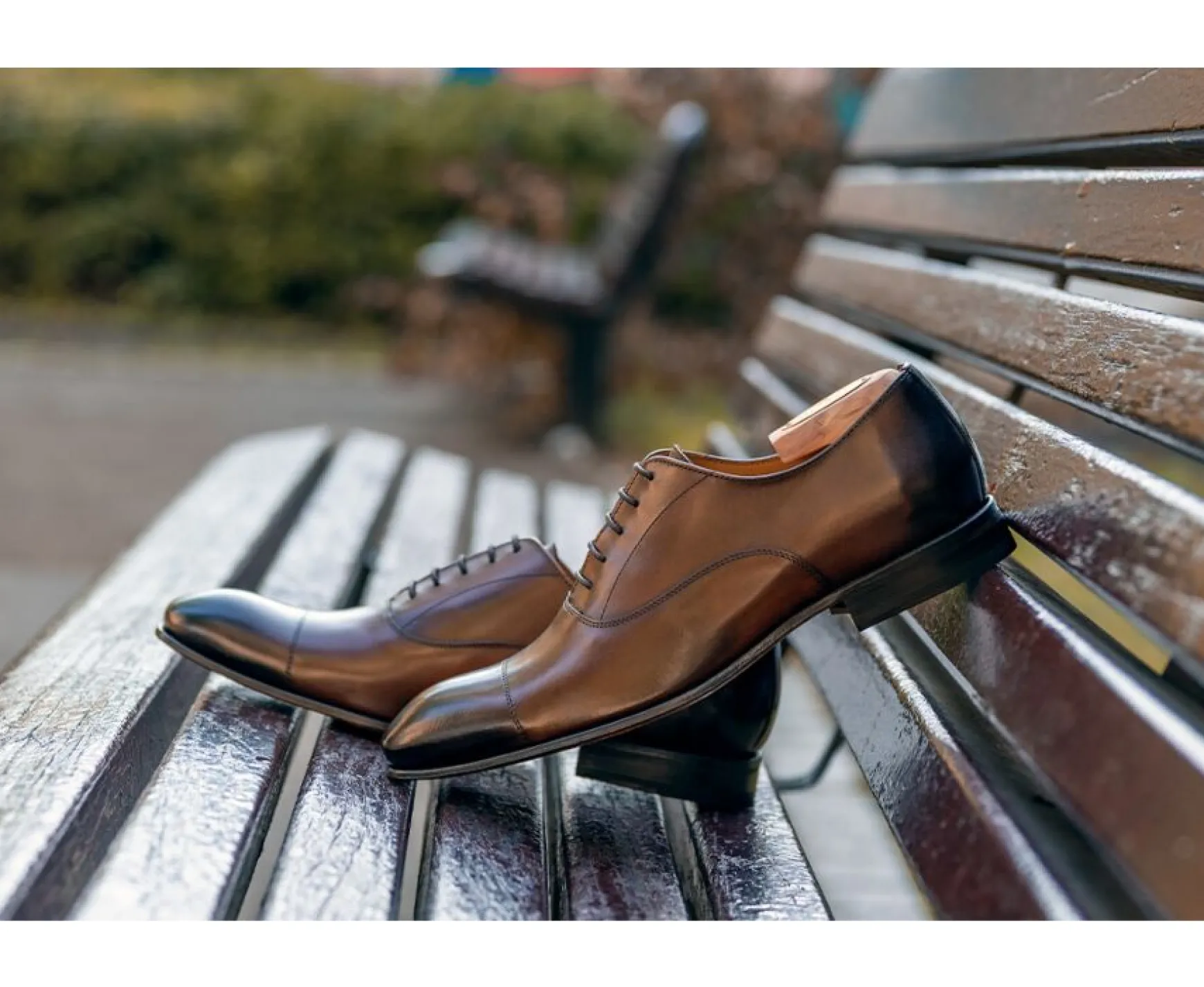 Bexley Oxford Shoes | Men'S Oxford Shoes - Leather Outsole Brisbury Patina Cognac
