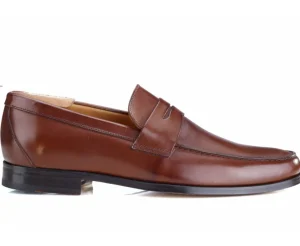 Bexley Comfort Shoes | Men'S Penny Loafers Davies Chocolate