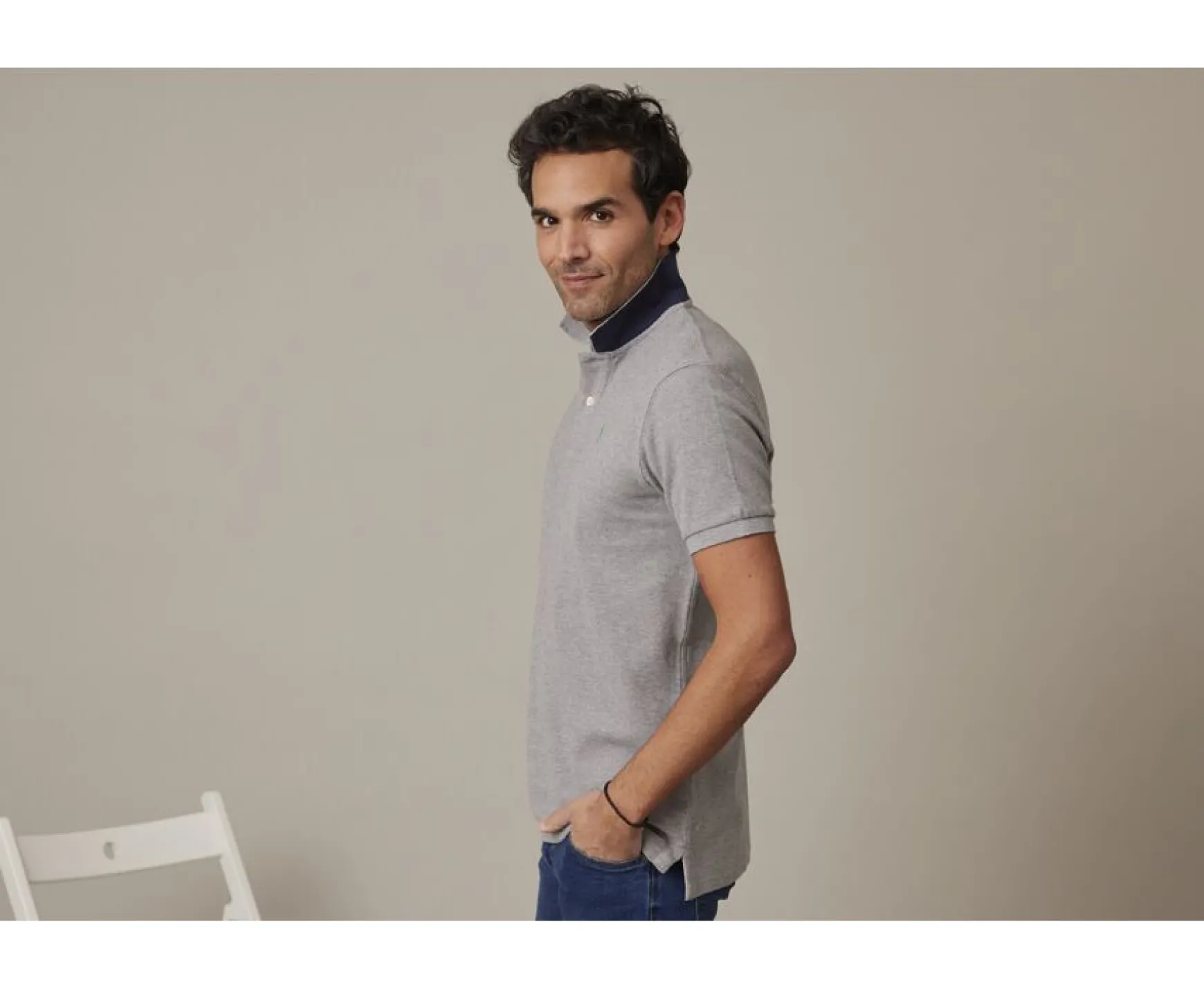 Bexley Adjusted Fit | Men'S Polo Shirt Andy Ii Grey Melange