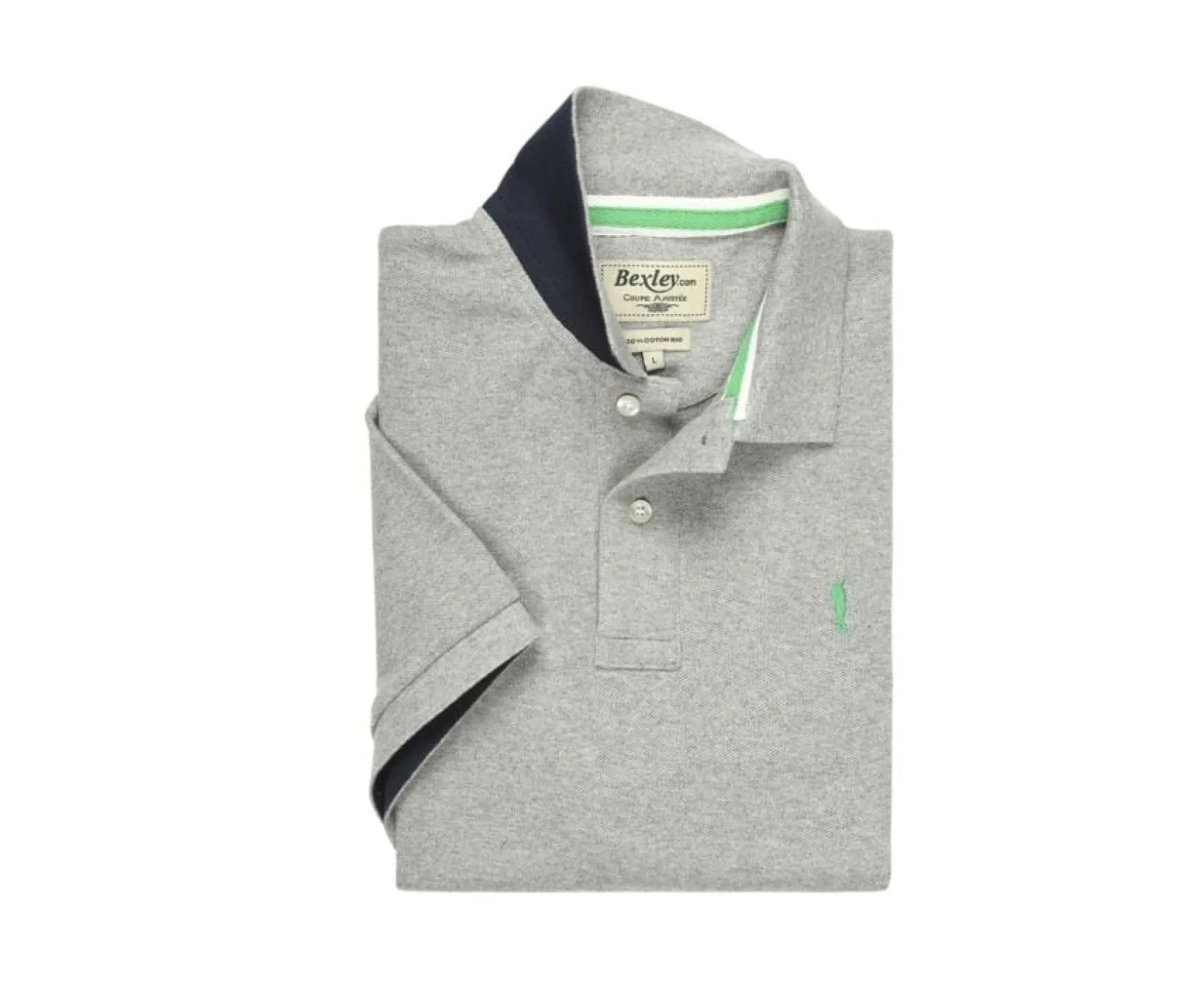 Bexley Adjusted Fit | Men'S Polo Shirt Andy Ii Grey Melange