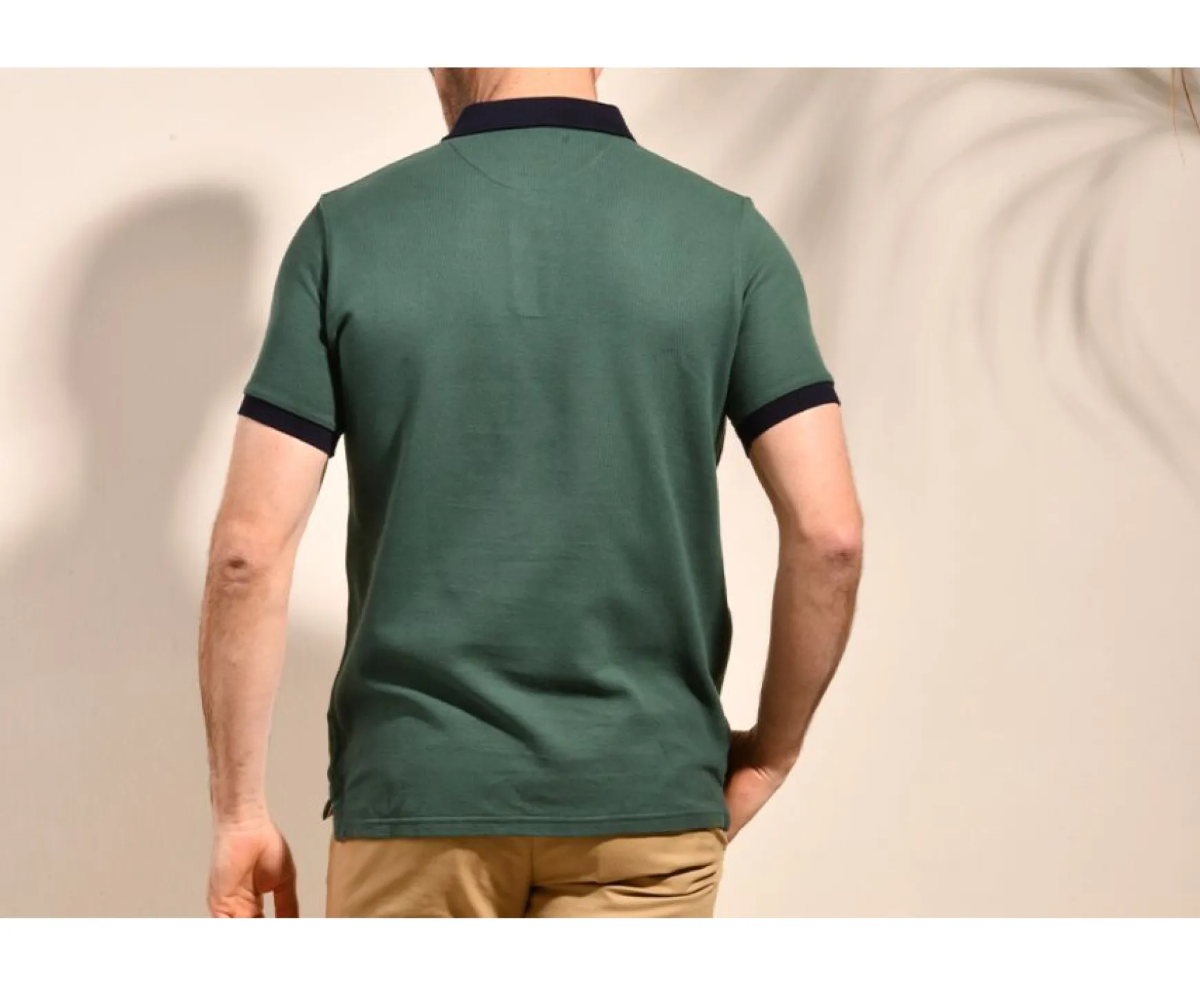Bexley Adjusted Fit | Men'S Polo Shirt Ardley Dark Green And Navy