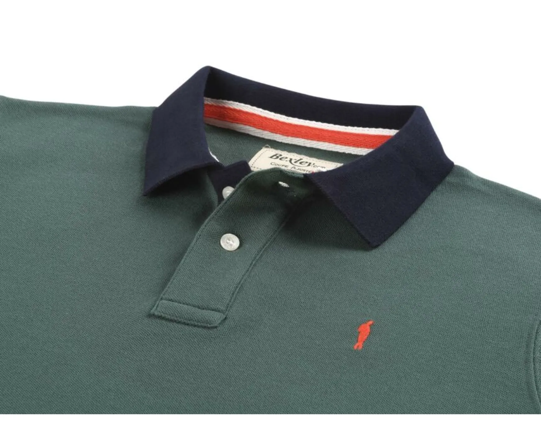 Bexley Adjusted Fit | Men'S Polo Shirt Ardley Dark Green And Navy
