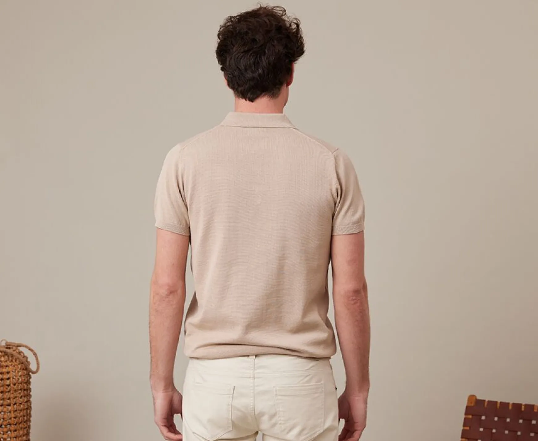 Bexley Adjusted Fit | Men'S Polo Shirt Braiden Beige