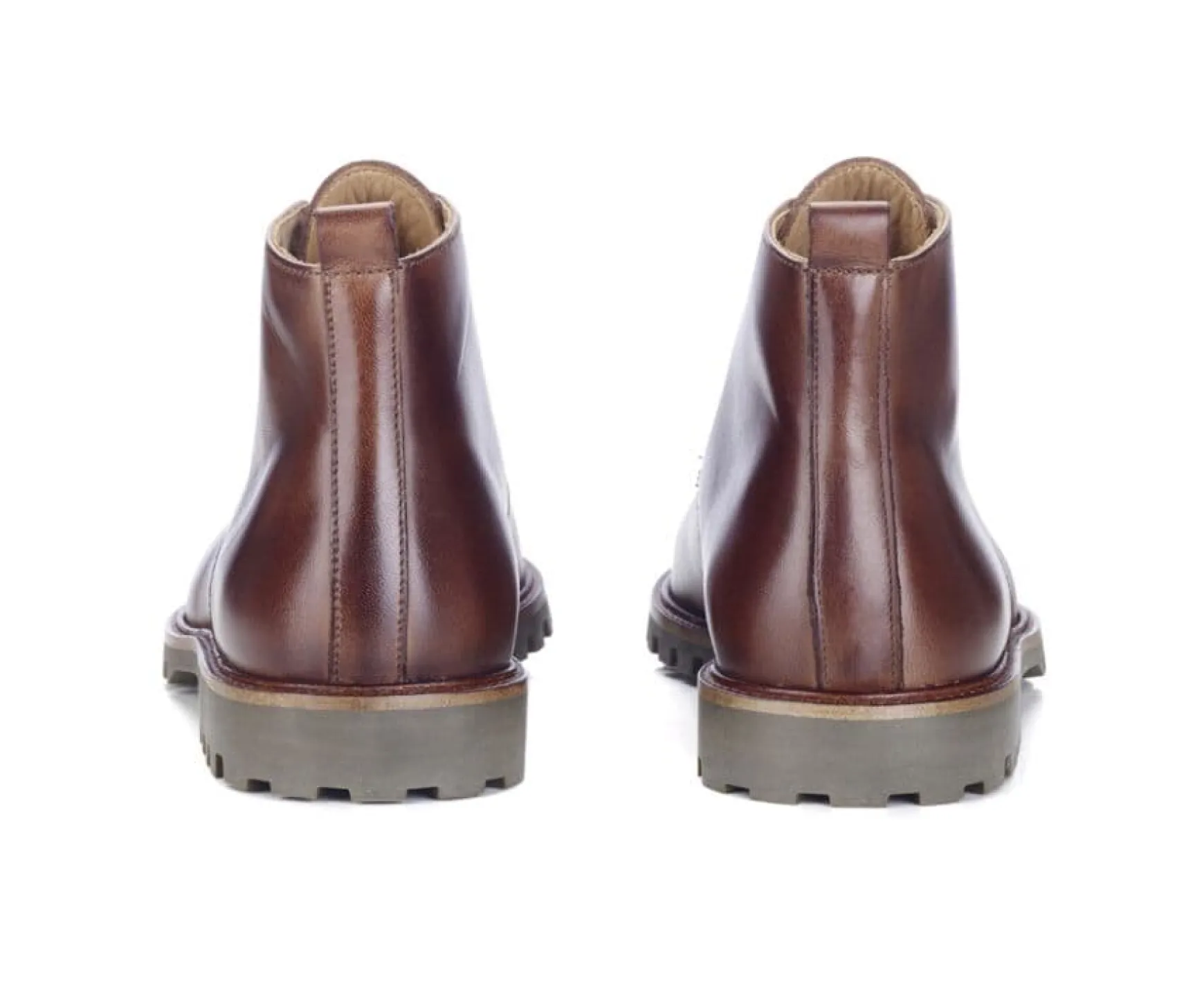 Bexley Boots Shoes | Men'S Rubber Outsole Boots Chocolate Patina - Canfield Gomme | Patina Chocolate