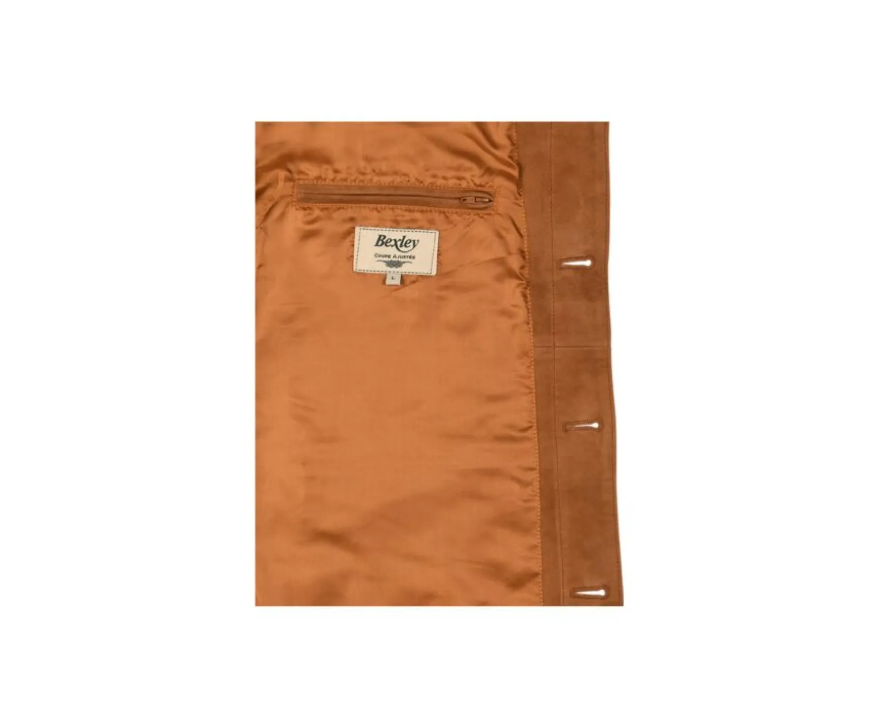 Bexley | Men'S Suede Leather Jacket Faustin Caramel
