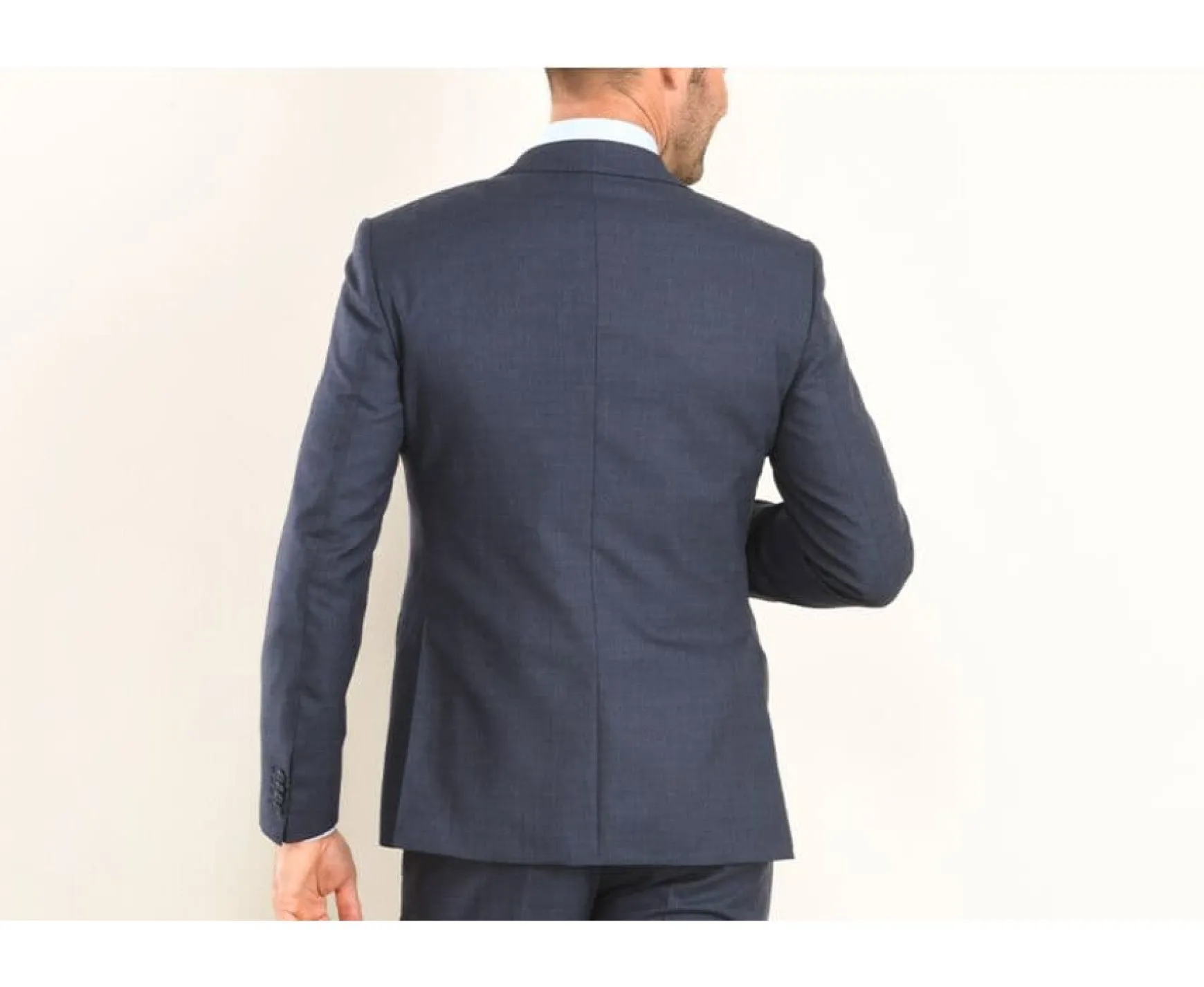 Bexley | Men'S Suit Jacket Lazare Dark Blue Melange