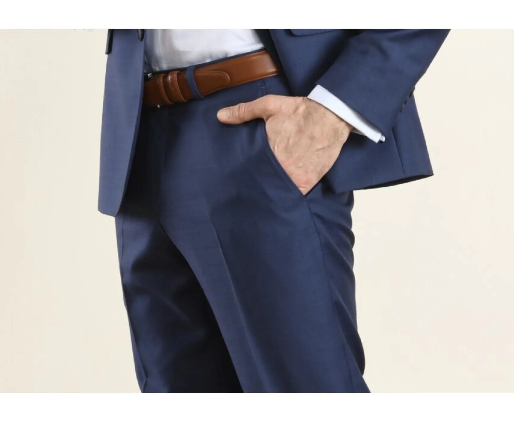 Bexley | Men'S Suit Trousers Lazare Deep Blue