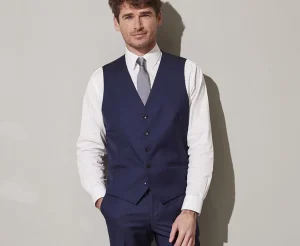 Bexley | Men'S Suit Waistcoat Lazare Prussian Blue