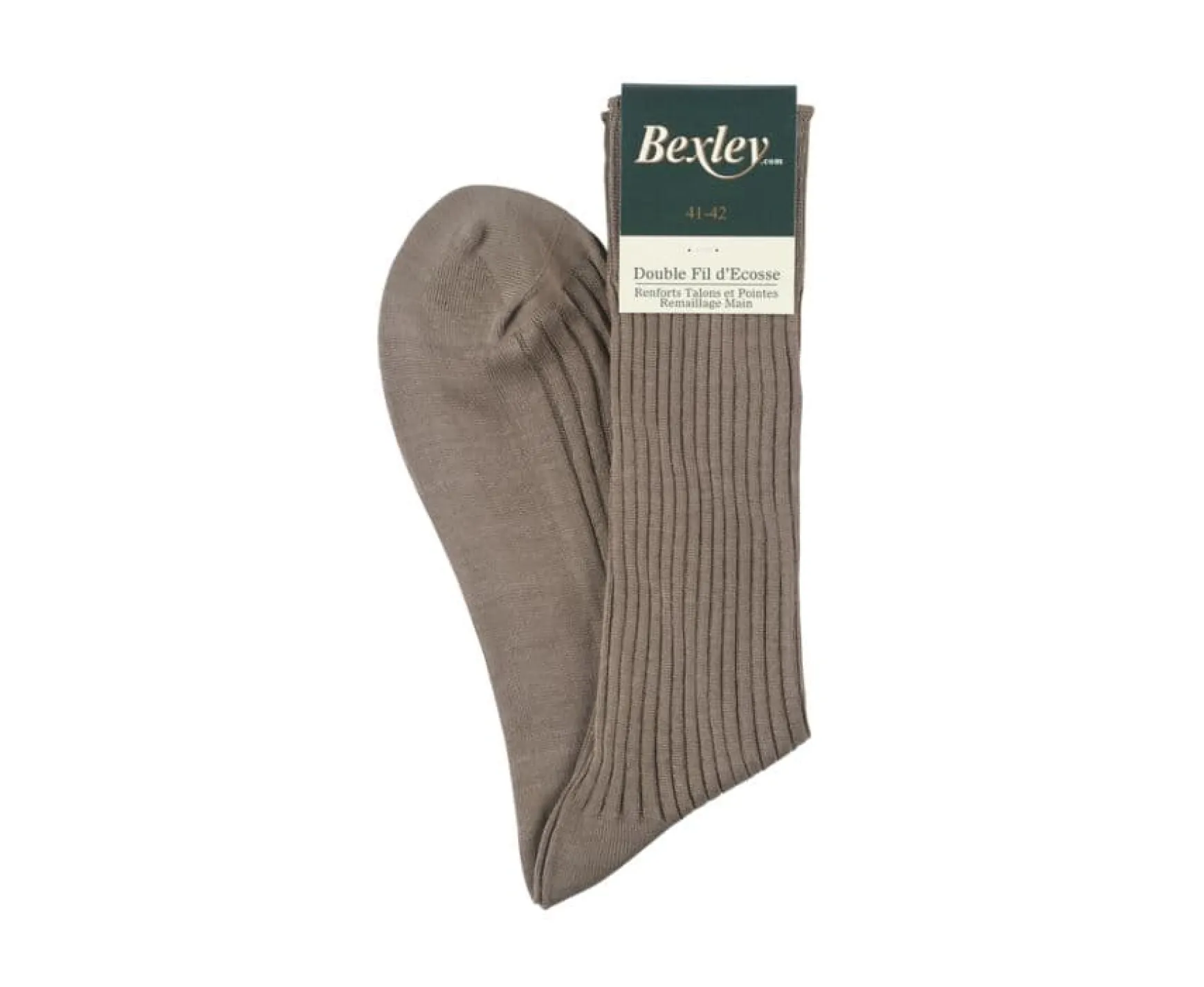 Bexley | Men'S Taupe Cotton Dress Socks Light Taupe