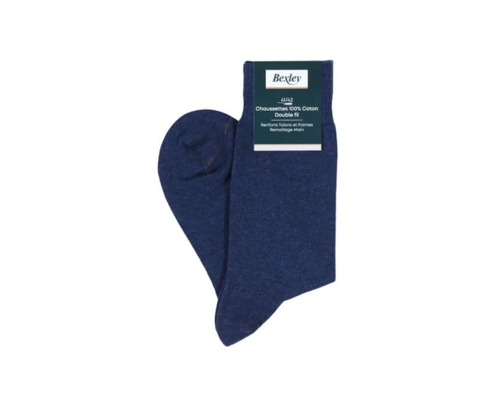 Bexley | Men'S Thin Cotton Socks Dark Blue Melange