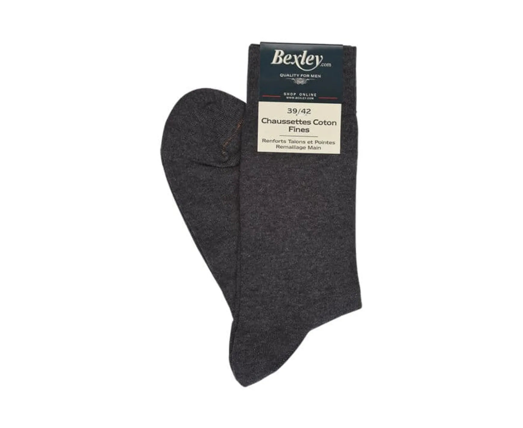 Bexley | Men'S Thin Cotton Socks Anthracite