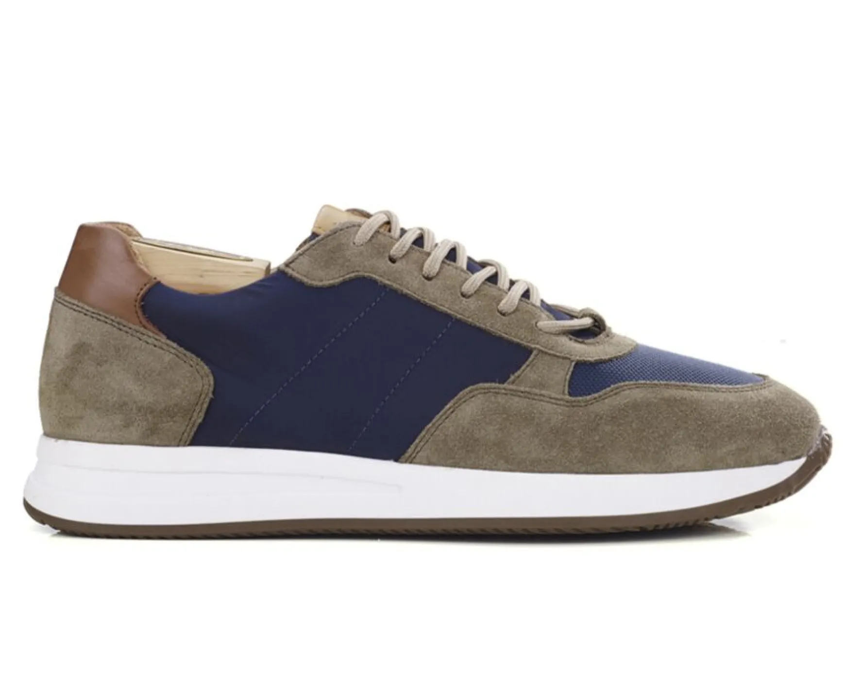 Bexley Trainers & Sneakers | Men'S Trainers Nirranda Khaki Suede And Navy