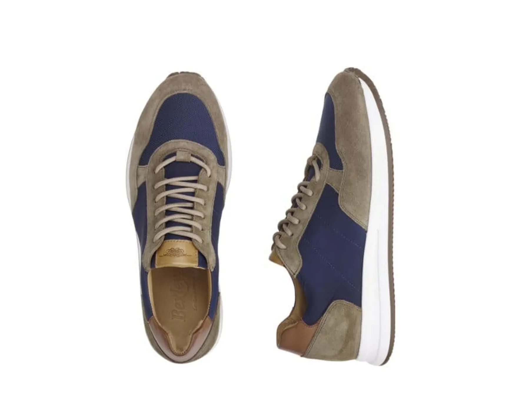 Bexley Trainers & Sneakers | Men'S Trainers Nirranda Khaki Suede And Navy