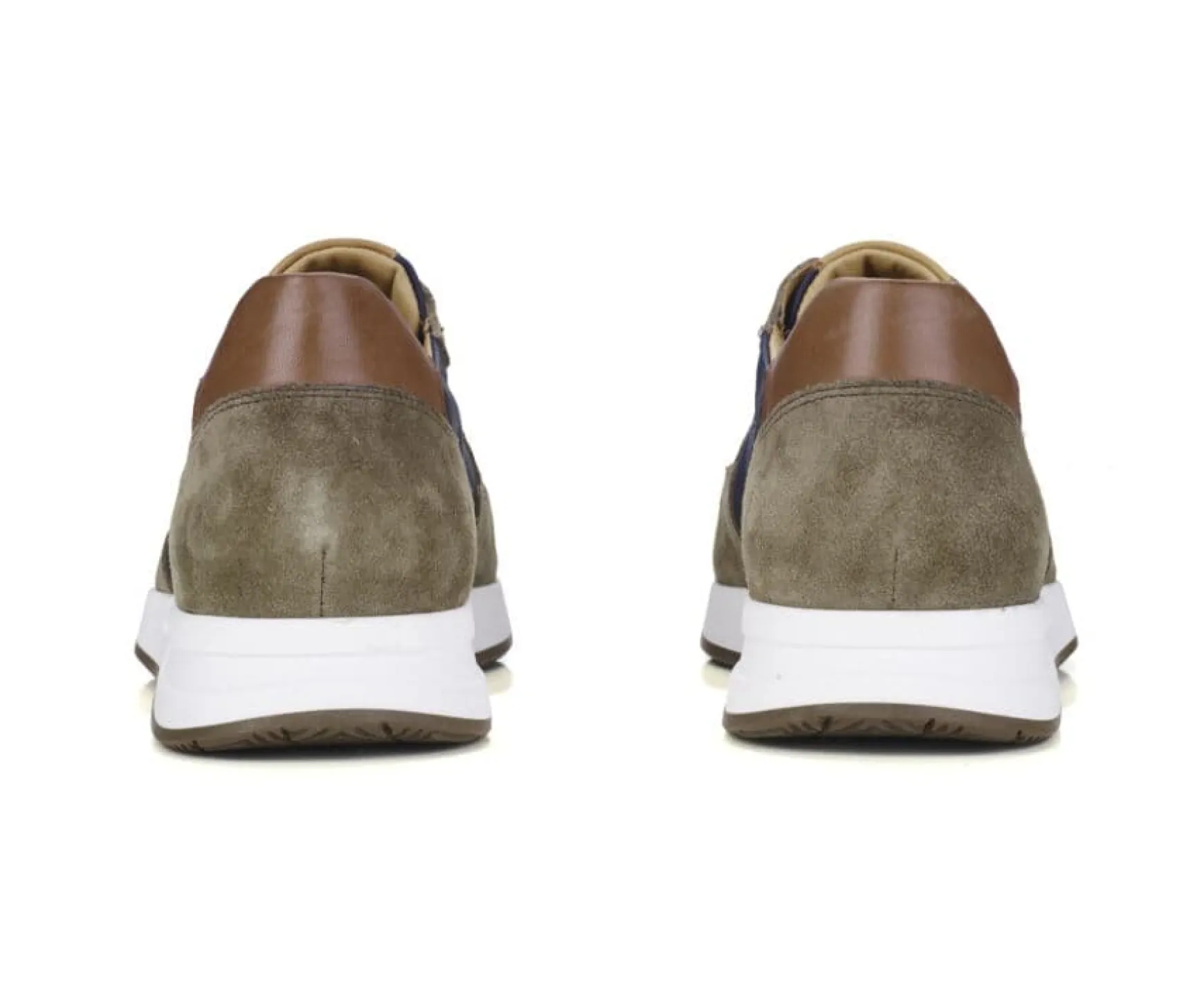Bexley Trainers & Sneakers | Men'S Trainers Nirranda Khaki Suede And Navy