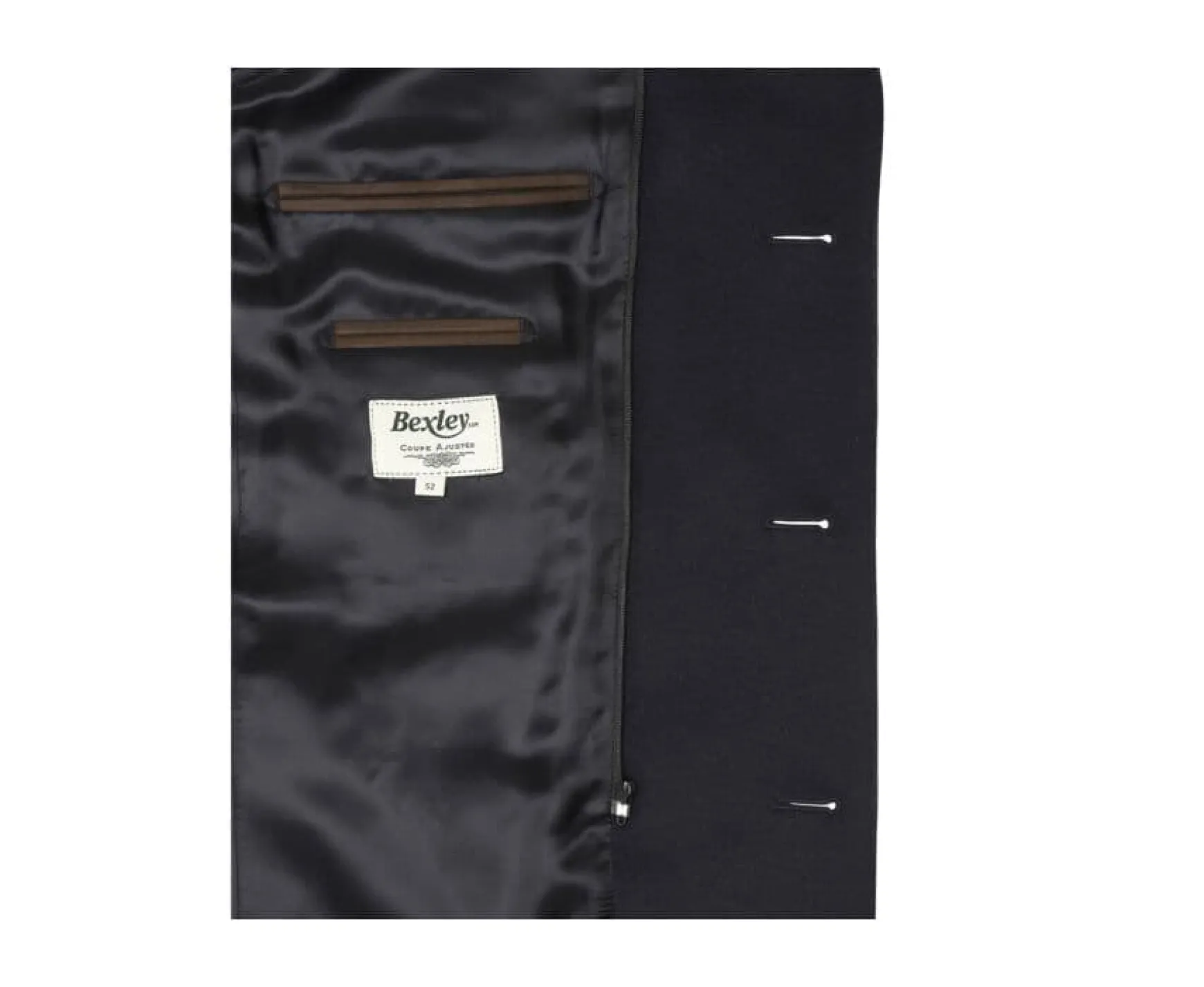 Bexley | Men'S Winter Cashmere Wool Coat Honore Ii Navy