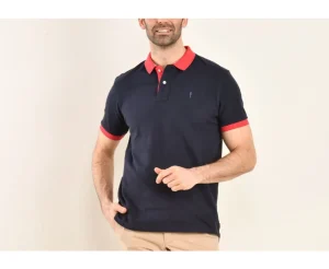 Bexley Adjusted Fit | Navy And Rapsberry Men'S Polo Shirt Ardley Navy And Raspberry