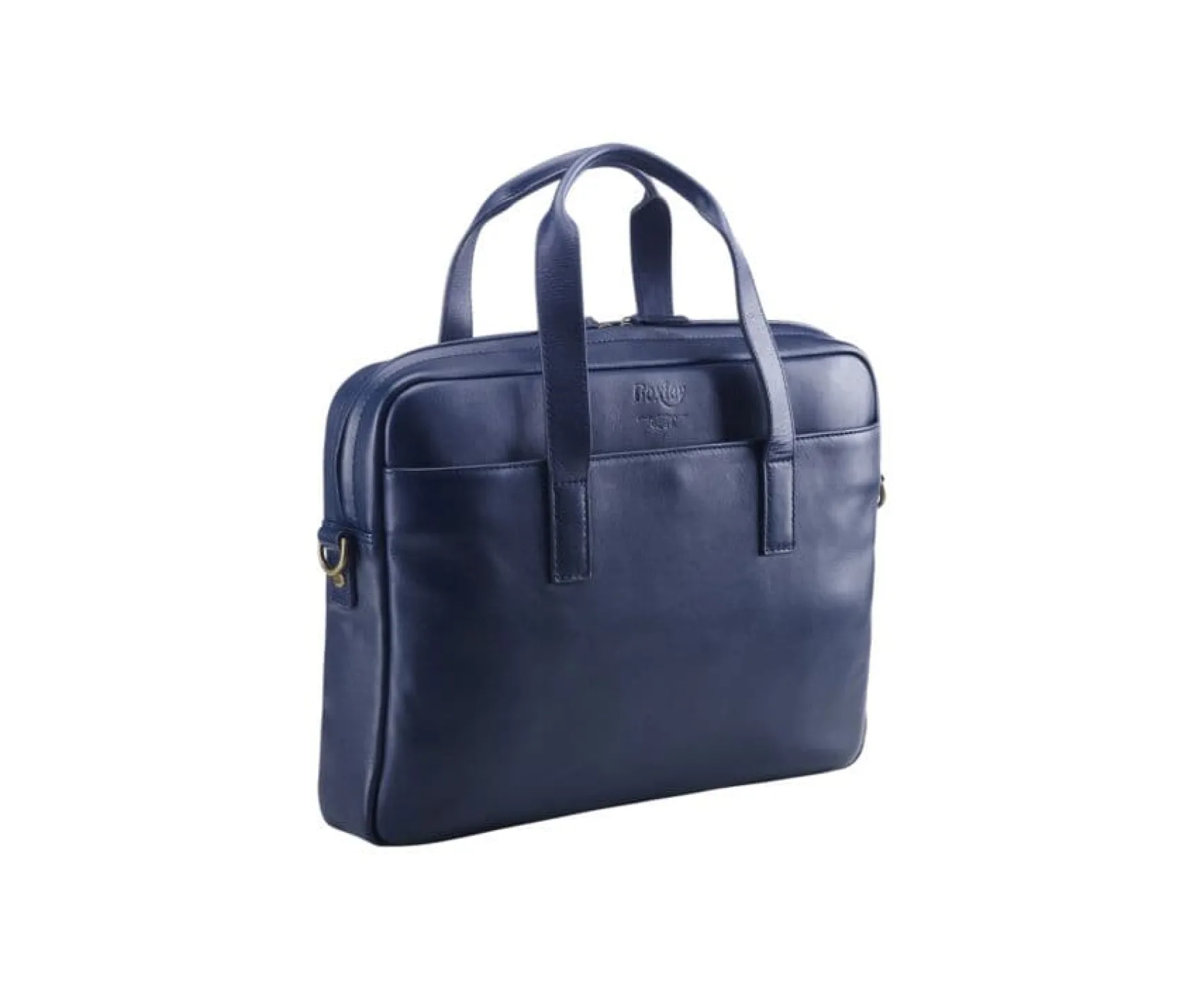 Bexley | Navy Men'S Leather Briefcase - Harwinton | Navy Leather