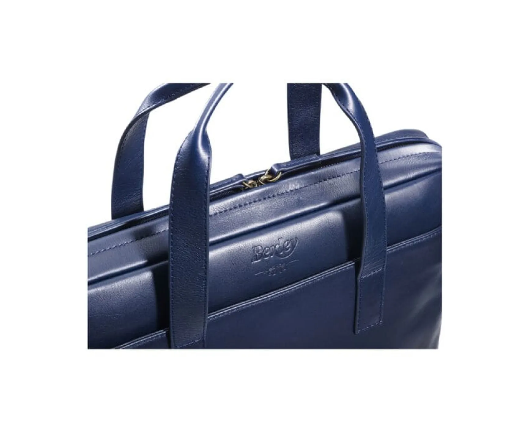 Bexley | Navy Men'S Leather Briefcase - Harwinton | Navy Leather