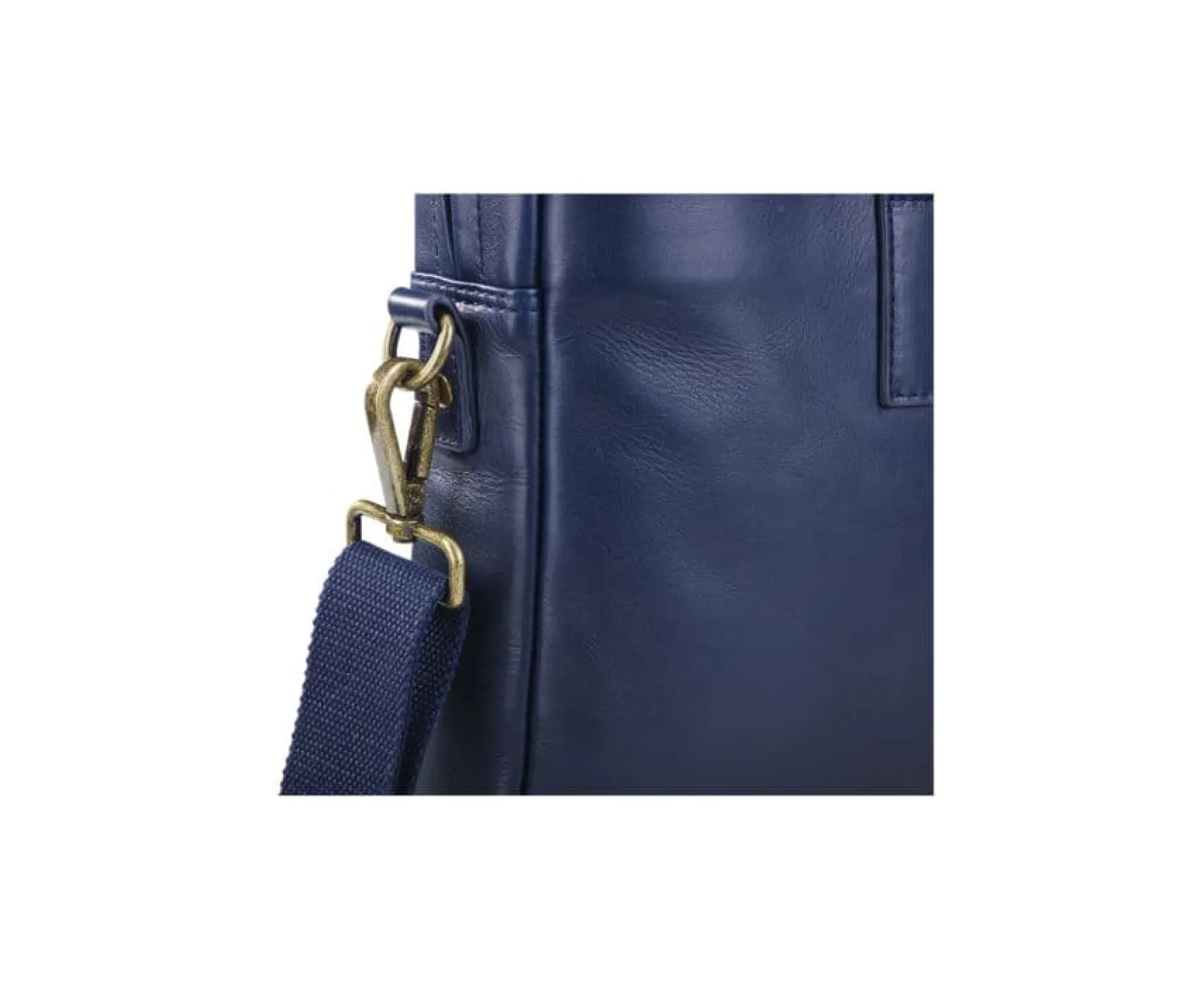 Bexley | Navy Men'S Leather Briefcase - Harwinton | Navy Leather