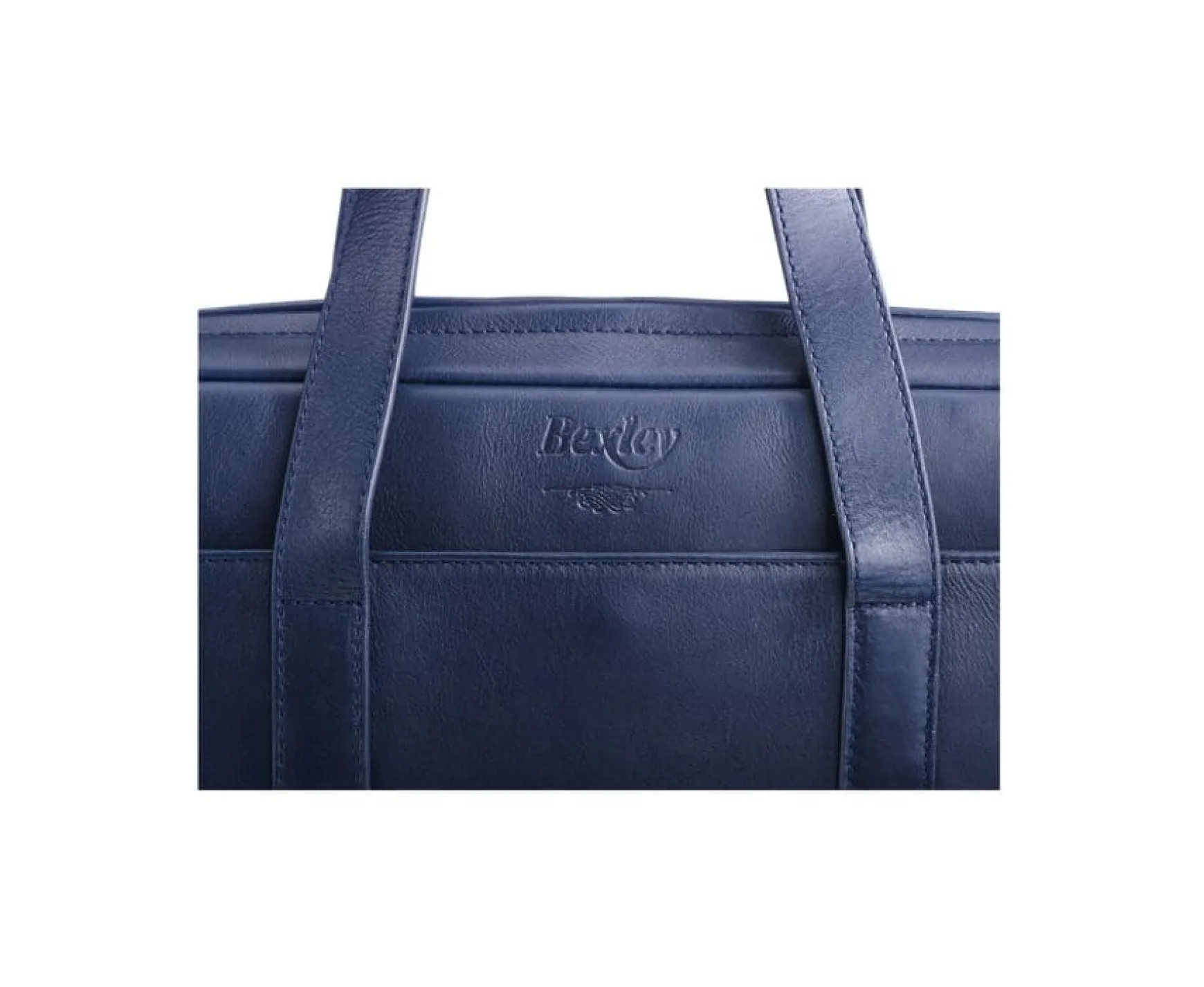 Bexley | Navy Men'S Leather Briefcase - Harwinton | Navy Leather