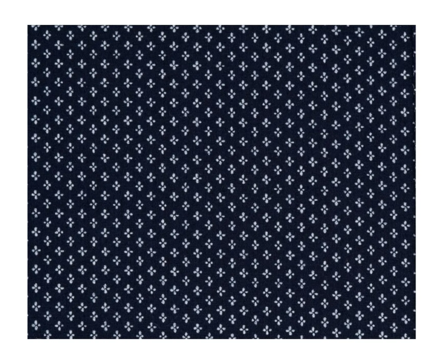 Bexley | Navy Printed Cotton Shirt With Beige Prints Alberic Navy And Beige