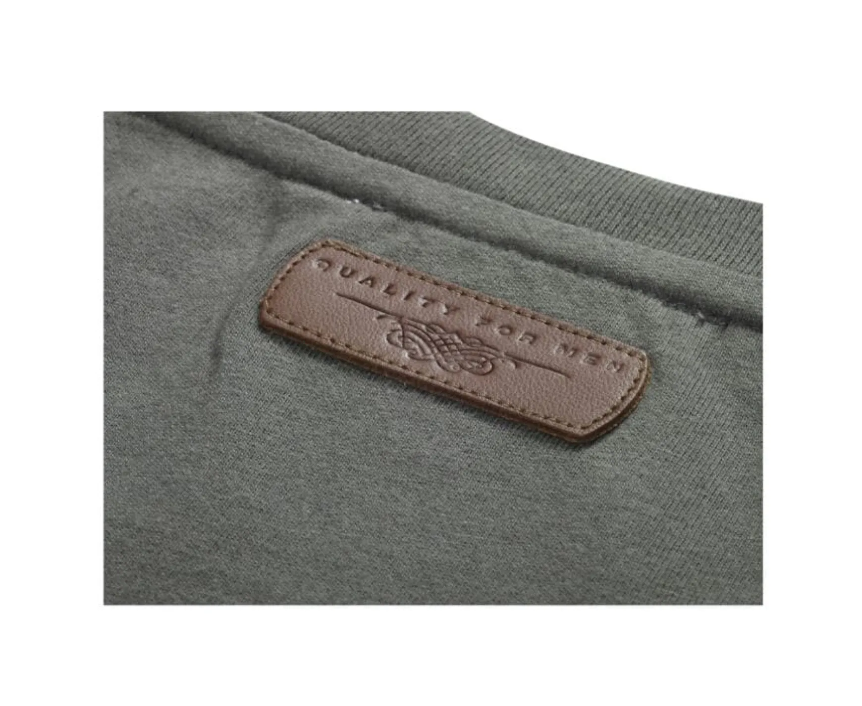 Bexley | Organic Cotton Plain T-Shirt Edgar Iii Dark Green