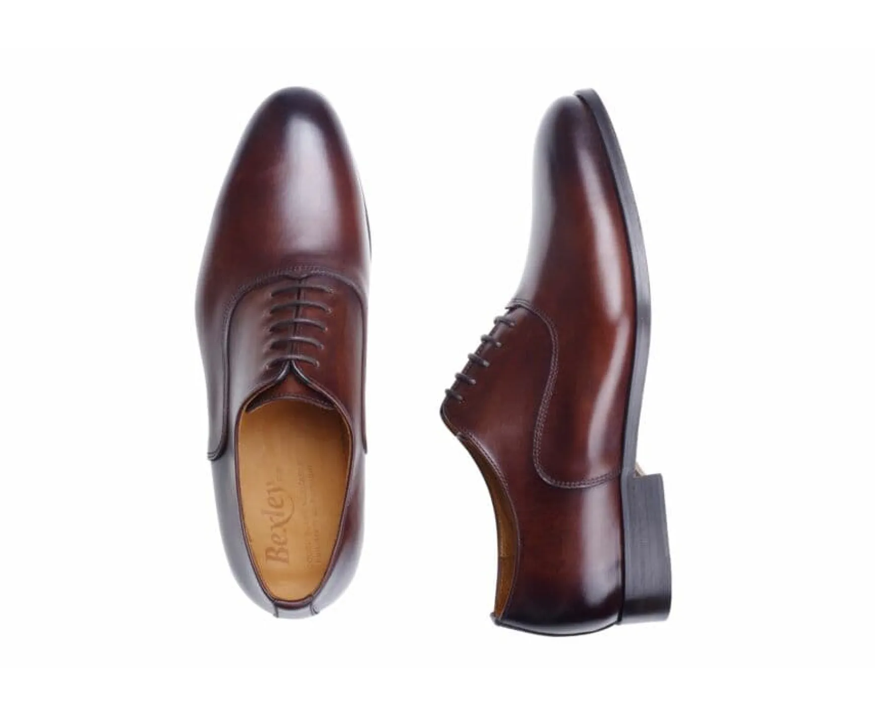 Bexley Comfort Shoes | Oxford Shoes - Leather Outsole Wayford Patina Chocolate