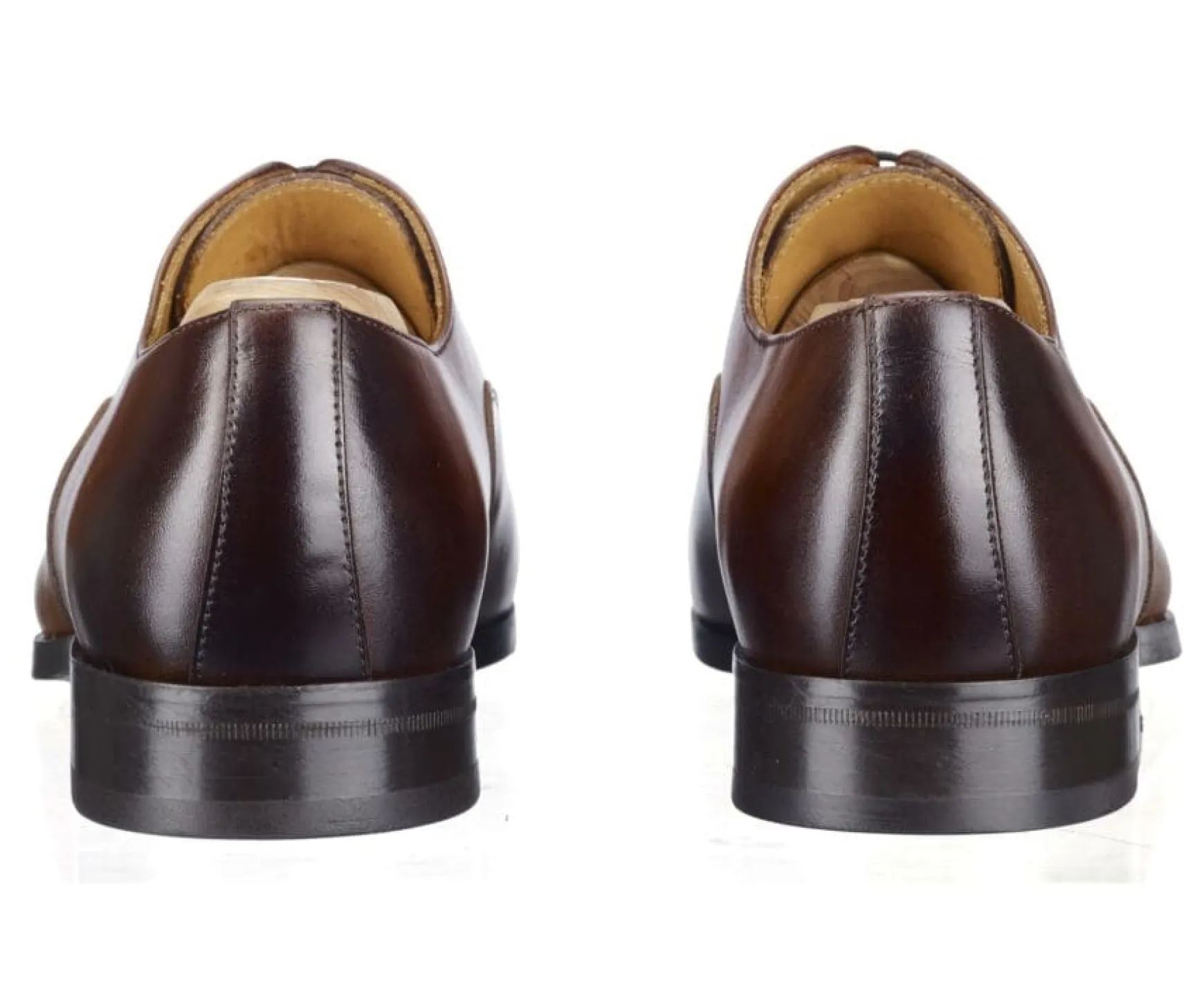 Bexley Comfort Shoes | Oxford Shoes - Leather Outsole Rickford Patina Cognac