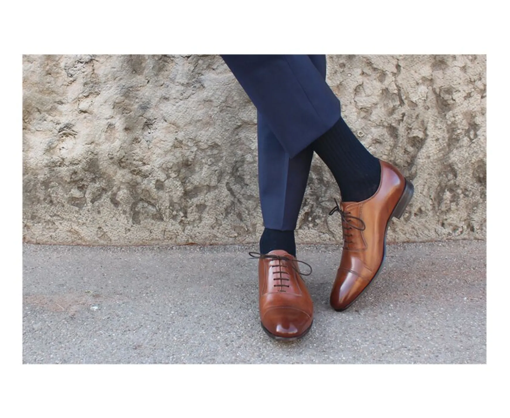 Bexley Comfort Shoes | Oxford Shoes - Leather Outsole Ringwood Patina Chestnut